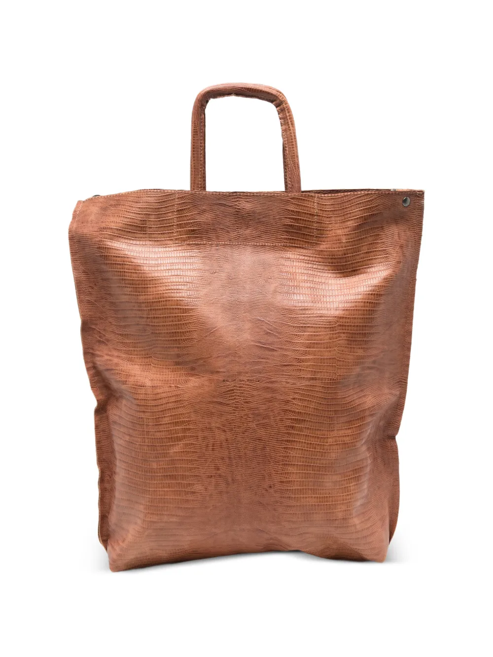 un te' da matti large Sporta tejus-effect leather tote bag