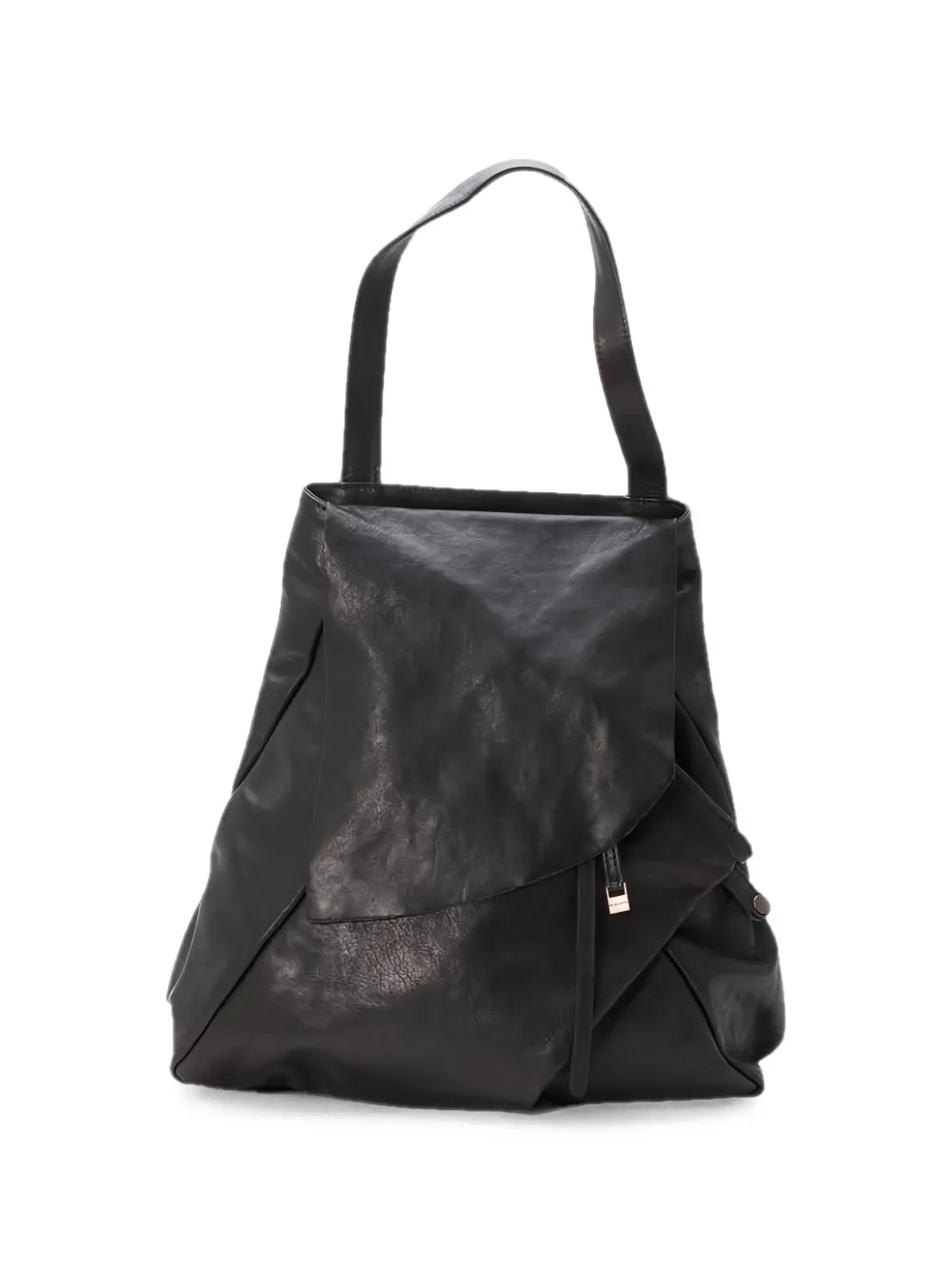 Mialuis Ferdi geometric nappa leather tote bag - Nero