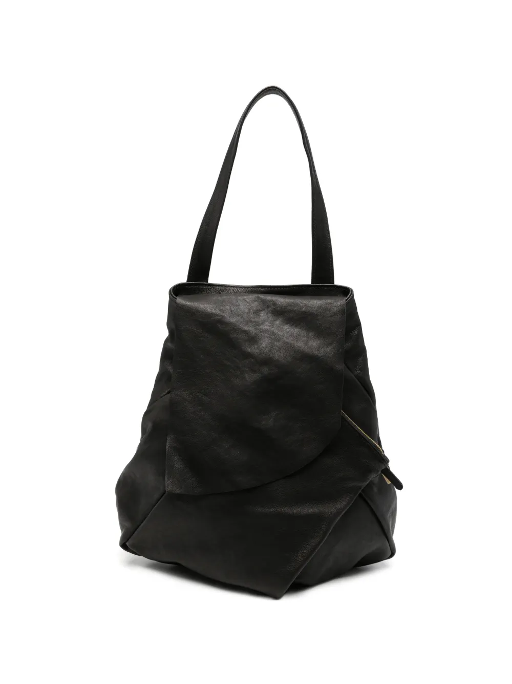 Mialuis Ferdi geometric nappa leather tote bag - Nero