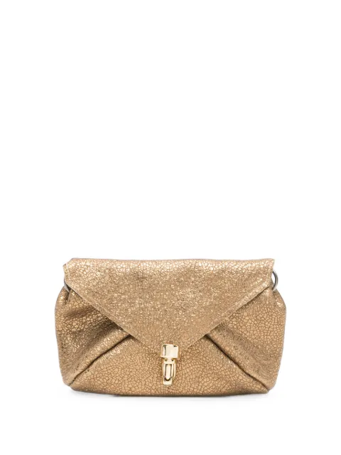 un te' da matti Ghiro crackle-effect clutch bag