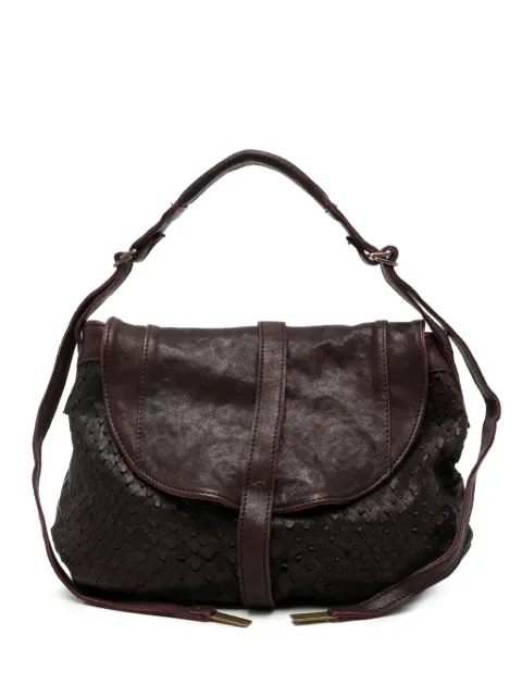 Mialuis Do Taipan leather-embellished shoulder bag