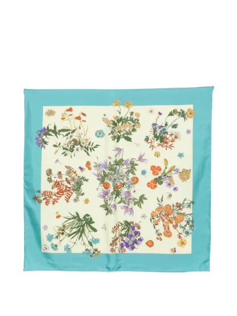 MANTERO 1902 floral-print silk scarf