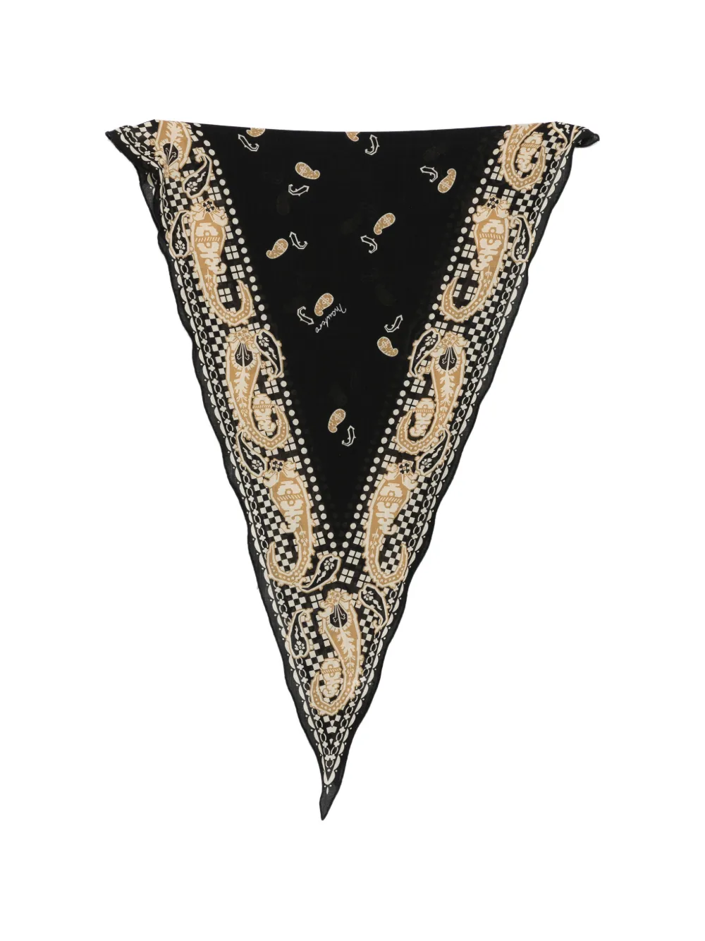 MANTERO 1902 paisley-print silk scarf
