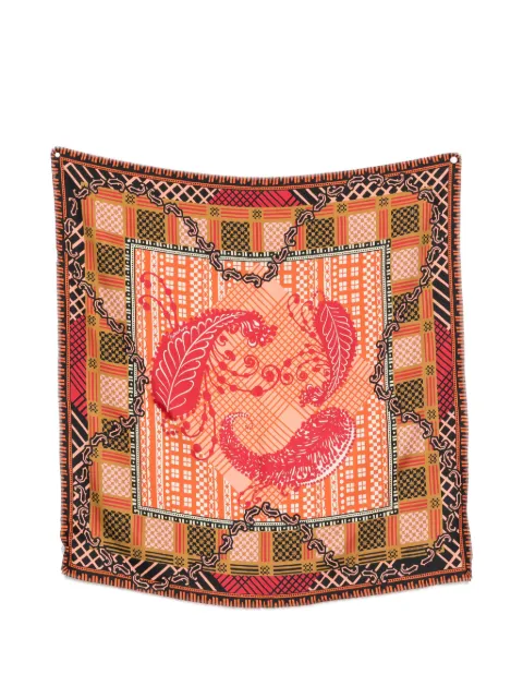 MANTERO 1902 paisley-print silk scarf