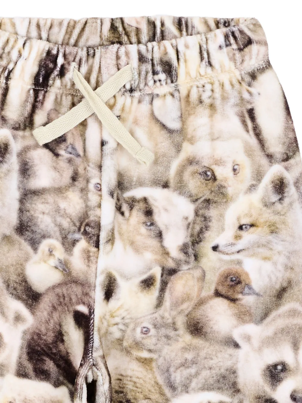 Molo Simeon trainingsbroek met dierenprint Beige