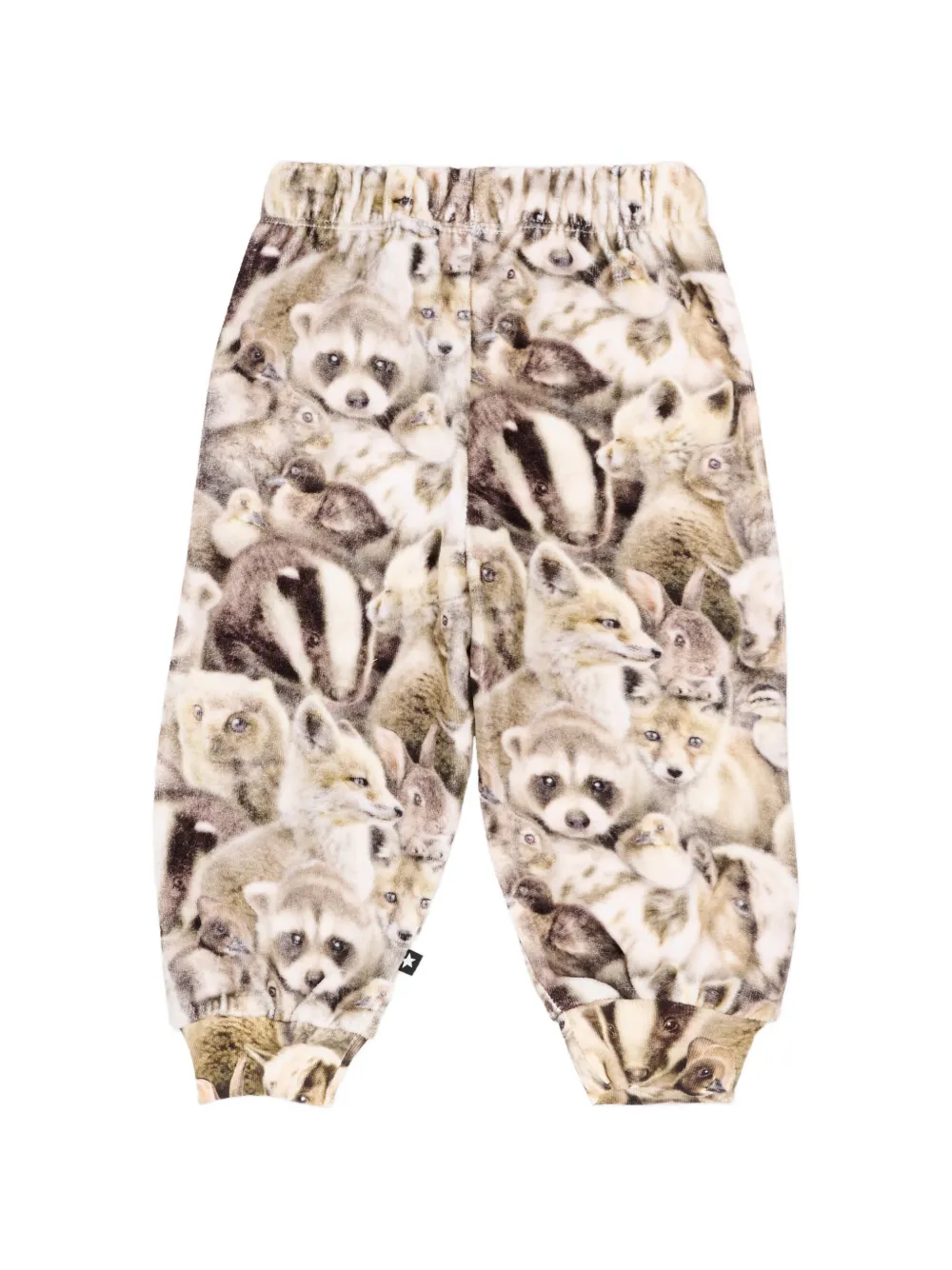 Molo Simeon trainingsbroek met dierenprint Beige