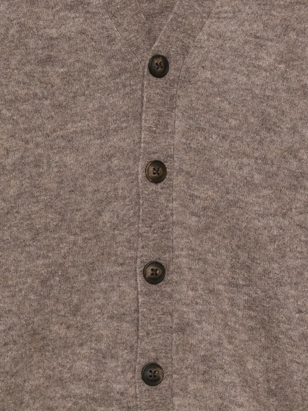 MC2 Saint Barth Herrison Alpaca vest met V-hals Bruin
