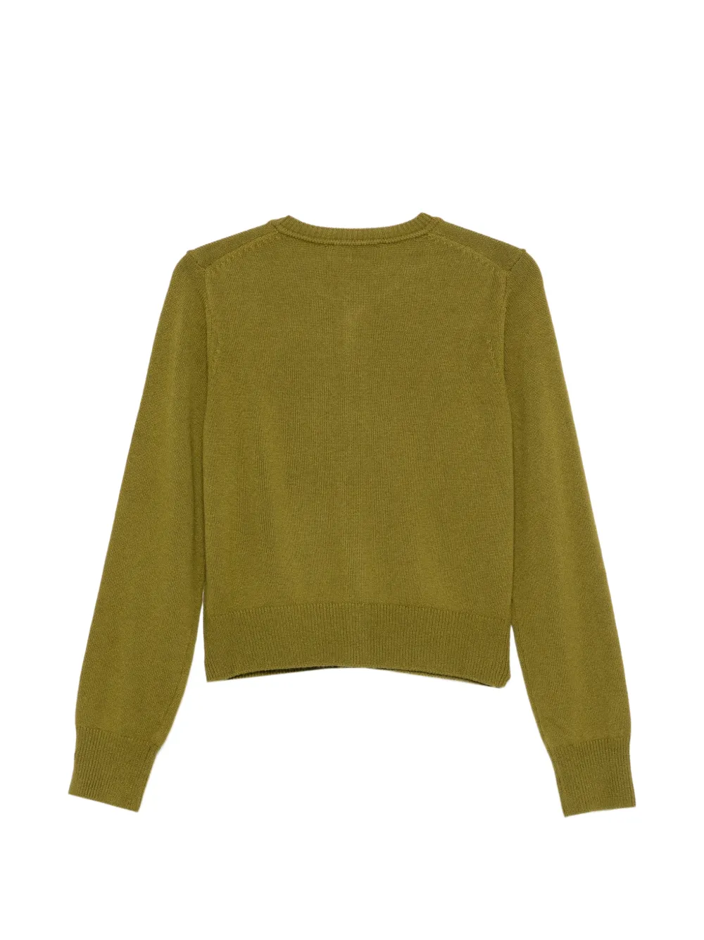 DUNST Gebreid vest met knoopsluiting Groen