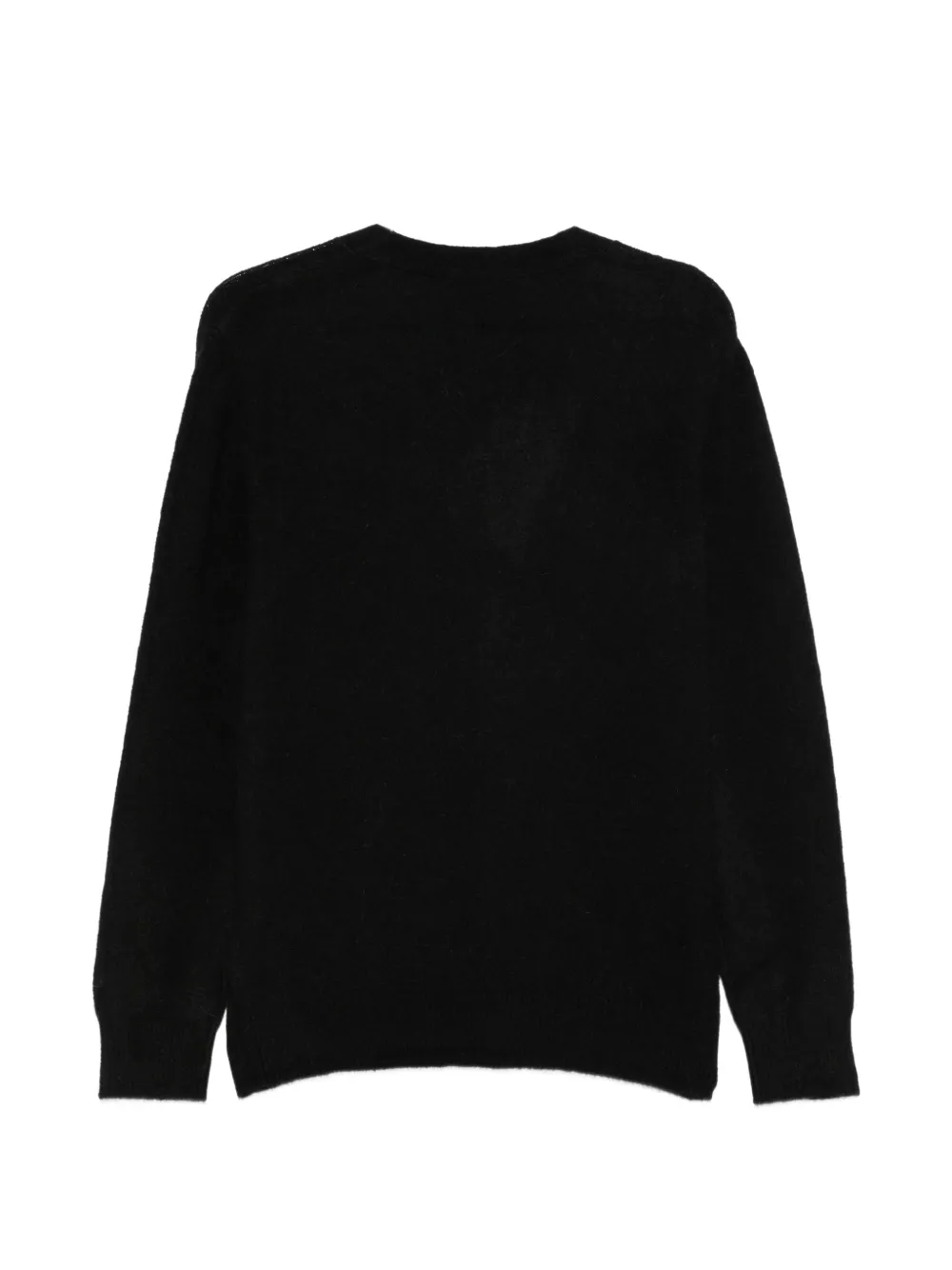 MC2 Saint Barth Herrison Alpaca vest met V-hals Zwart