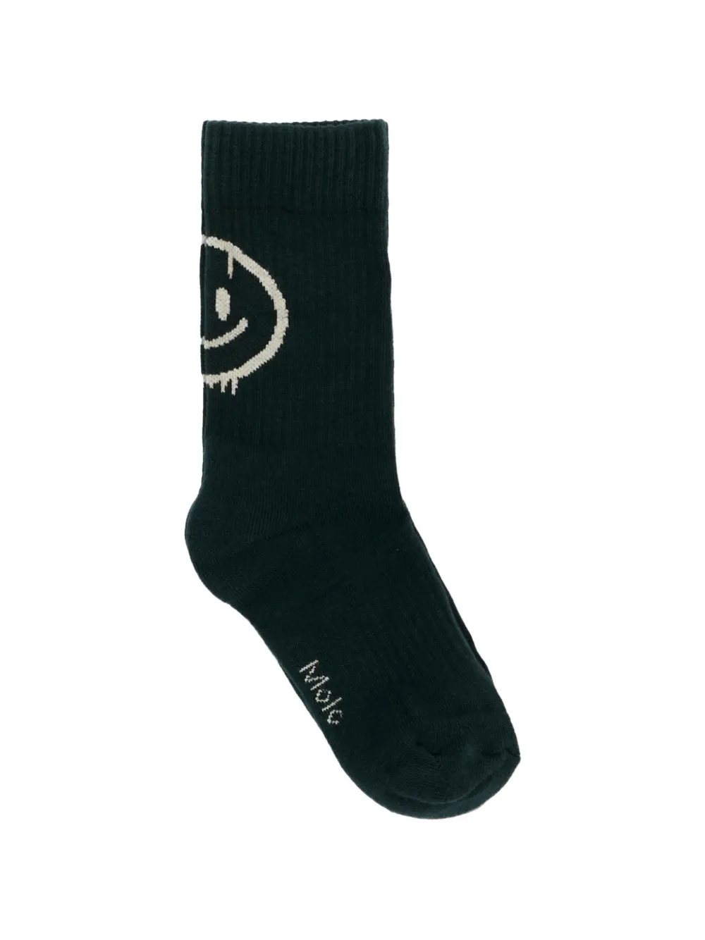 Molo Sokken met smiley-print Zwart