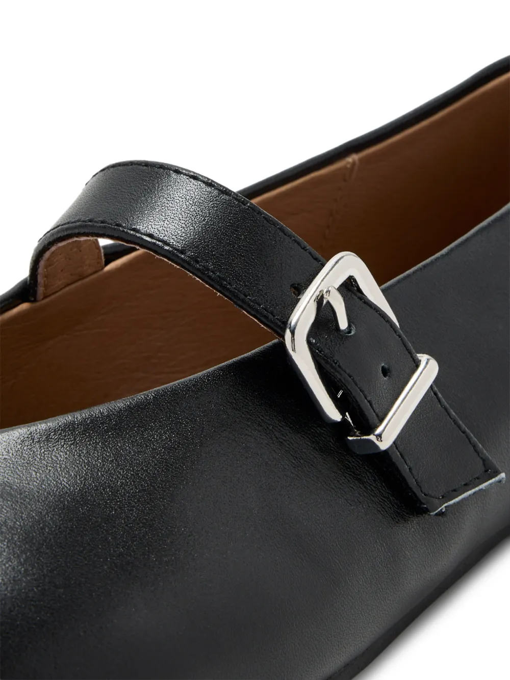 Age of Innocence Sydney buckle-strap ballet flats Zwart