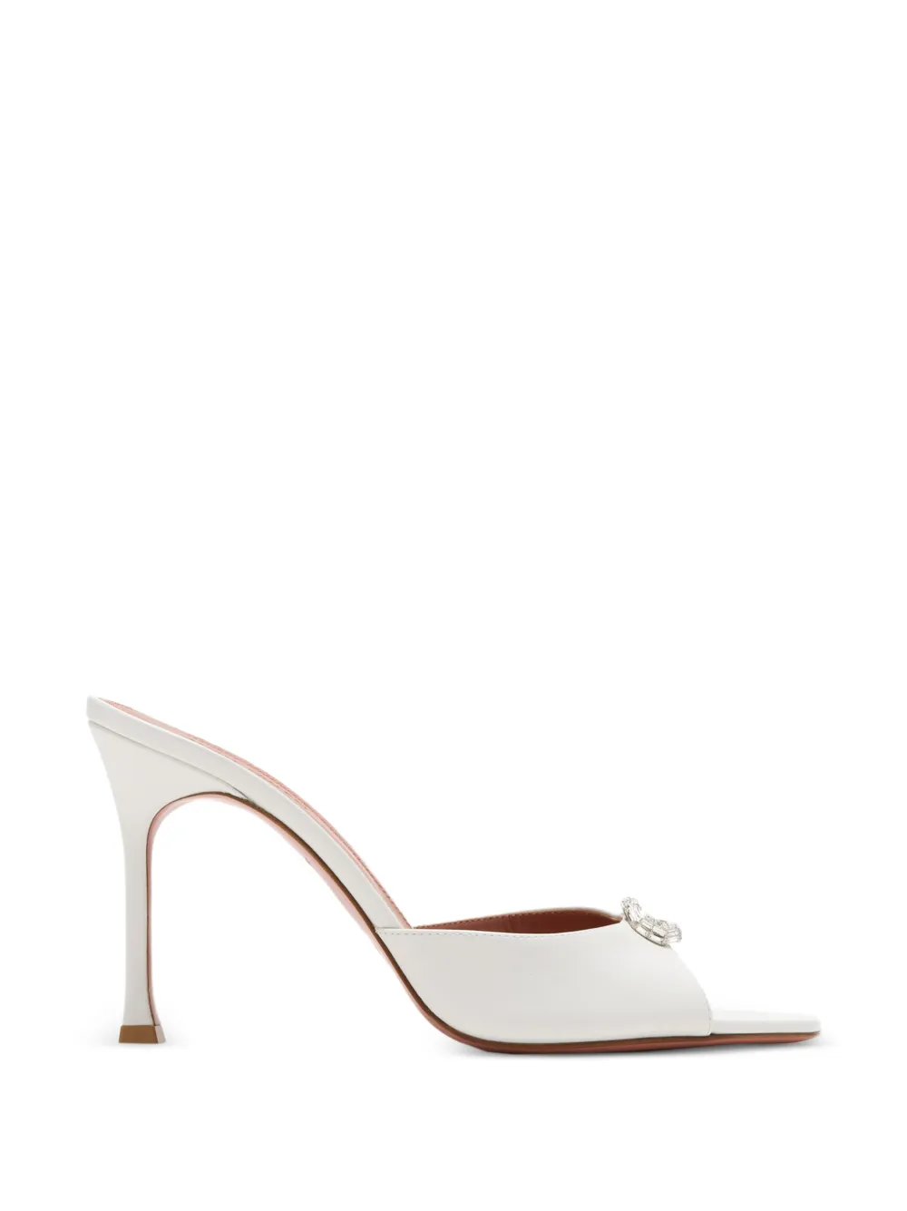 Amina Muaddi Mini Camelia crystal-buckle mules