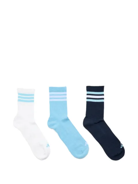adidas 3-Stripes ribbed socks (set of three)