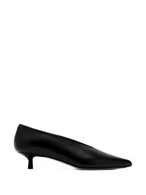 Aeyde Clara pointed-toe leather pumps