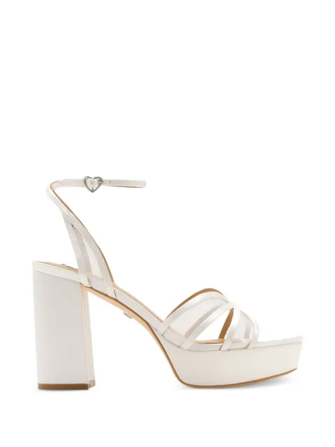 Badgley Mischka Yohana mesh-panel platform sandals