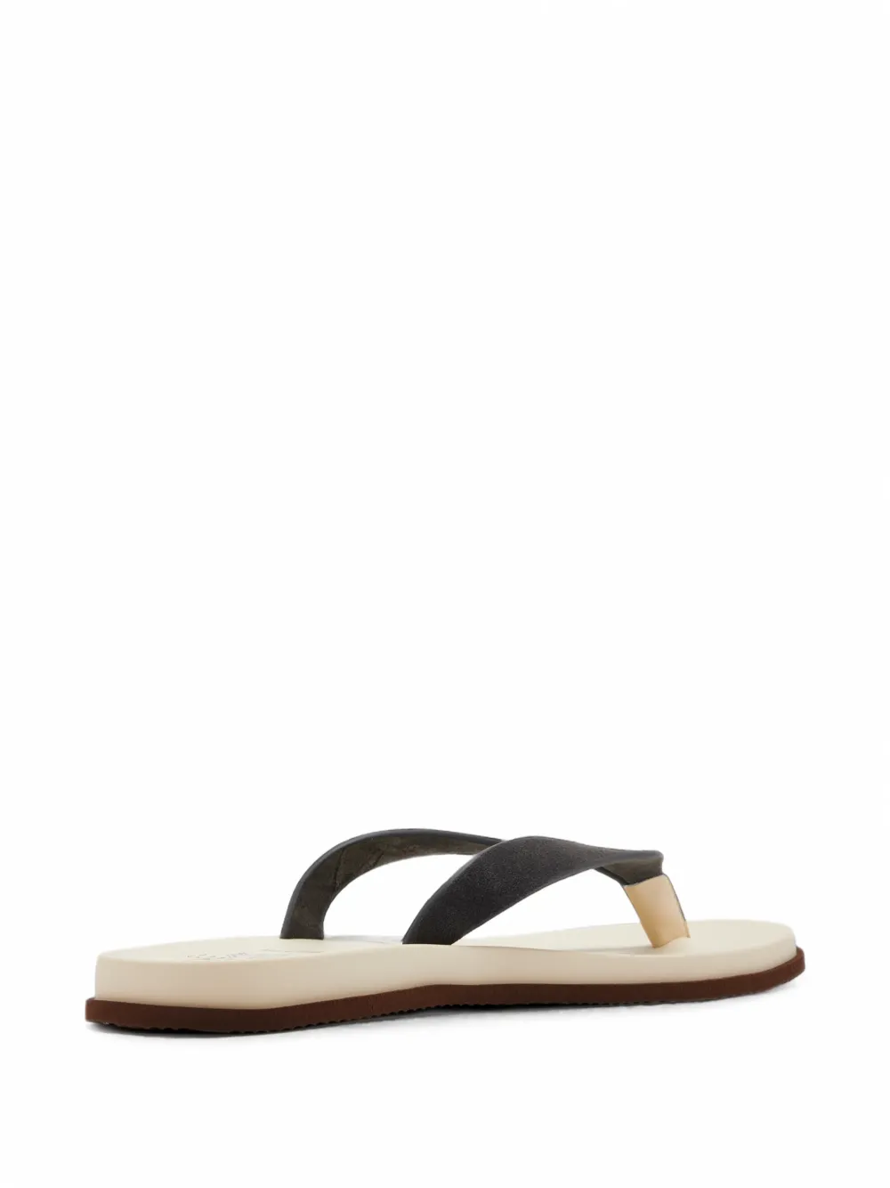 Brunello Cucinelli logo-print sandals Grijs