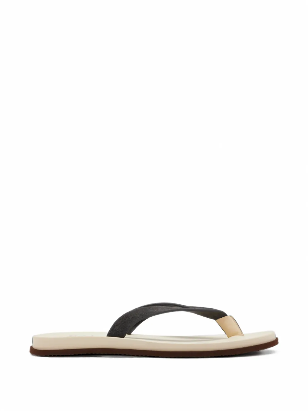 Brunello Cucinelli logo-print sandals - Grigio