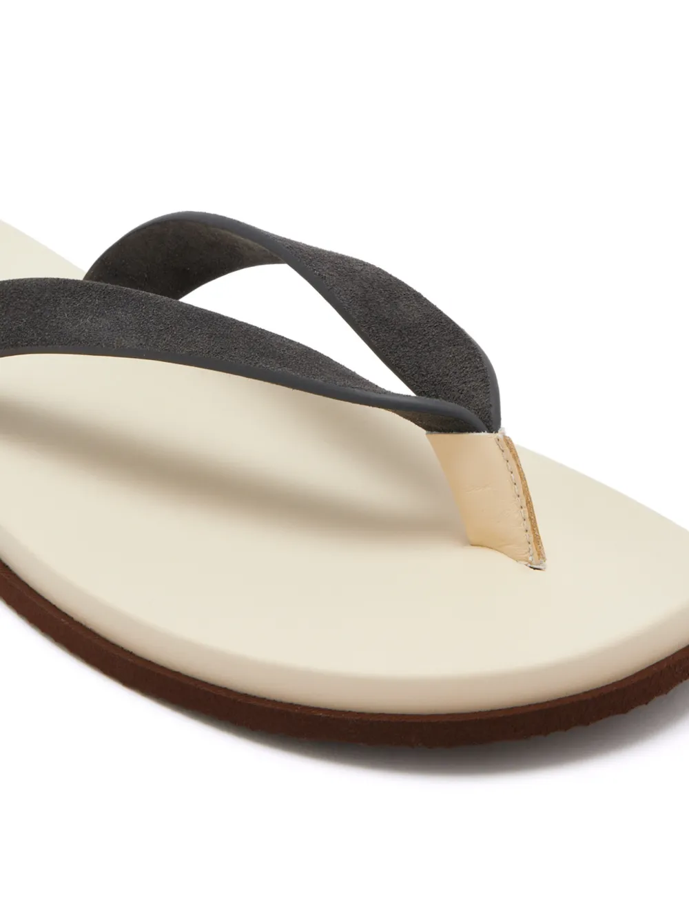 Brunello Cucinelli logo-print sandals Grijs
