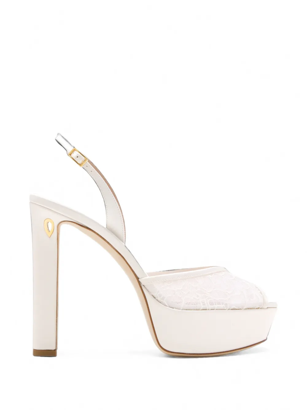 Jennifer Chamandi Antonio Lace-panel Sandals In Multi