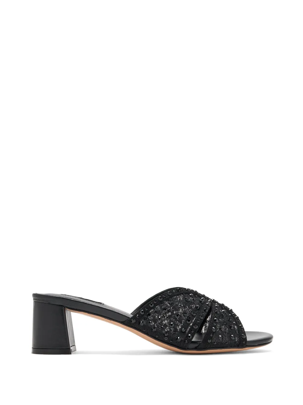 NICOLI Cesca crystal-embellished mesh sandals