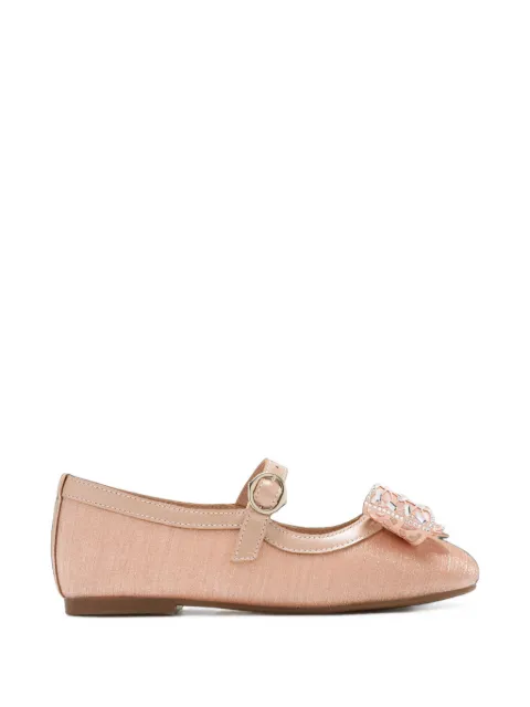 BabyWalker crystal-embellished bow ballet flats