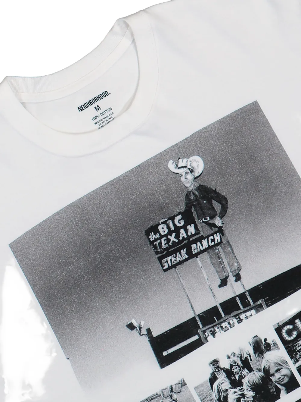 Neighborhood T-shirt met grafische print Wit