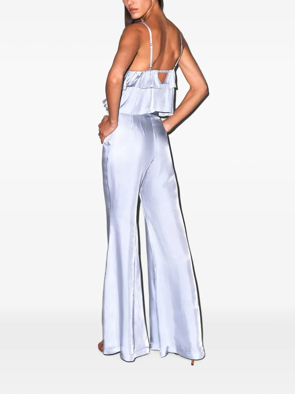 Fleur Du Mal Broek met satijnen afwerking Blauw
