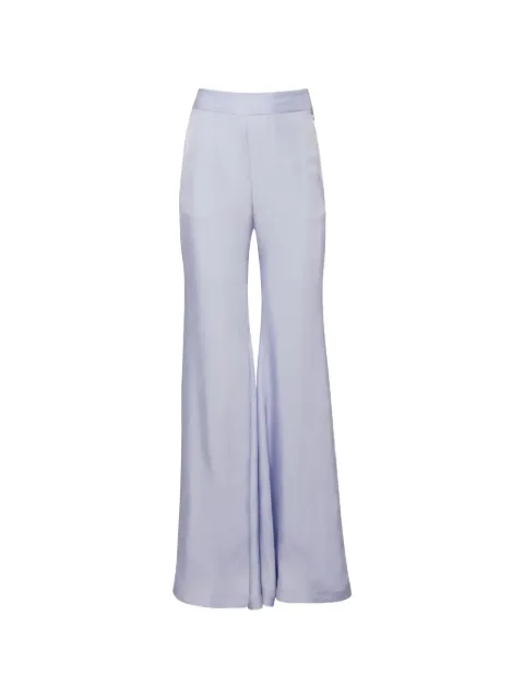 Fleur Du Mal pantalones acampanados con acabado satinado