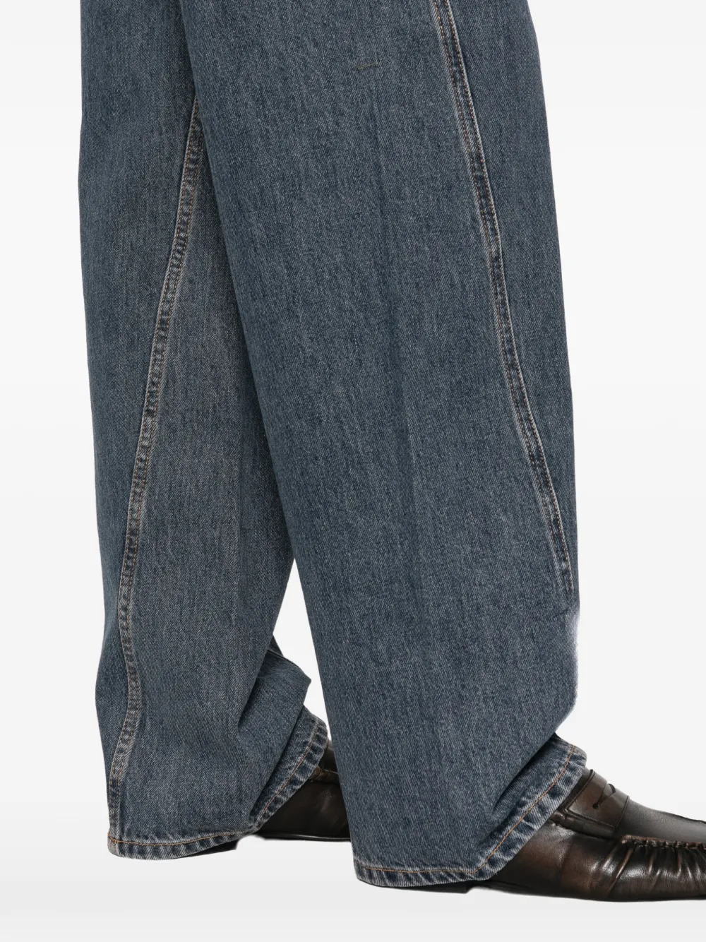 IRO Twist jeans met wijde pijpen Blauw