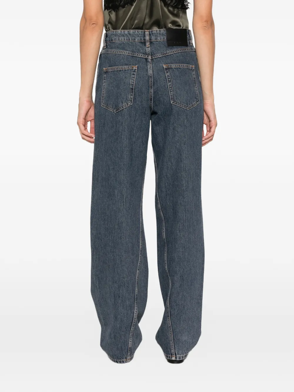 IRO Twist jeans met wijde pijpen Blauw