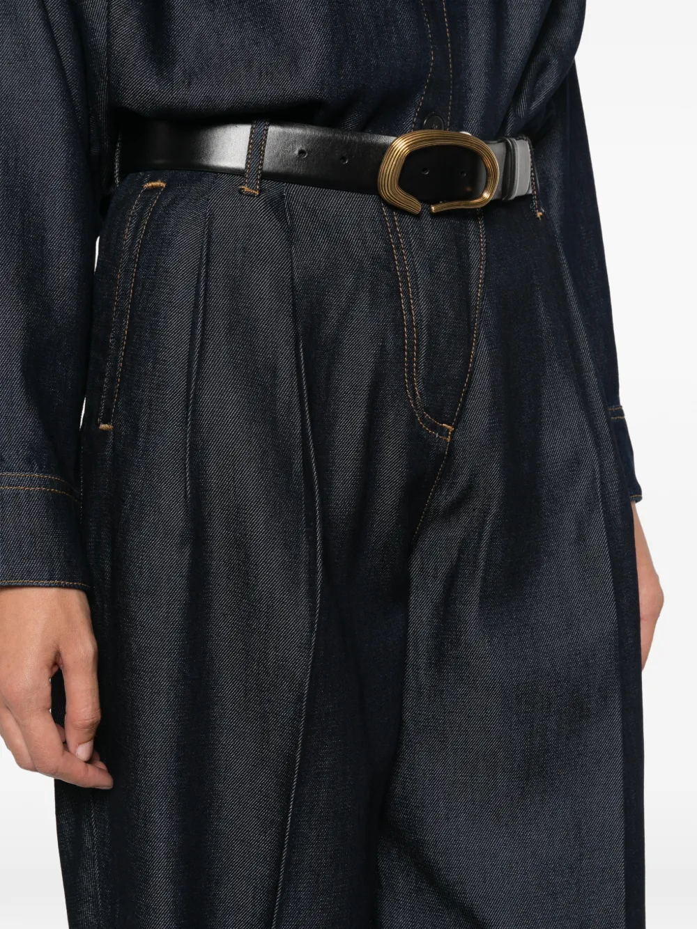 IRO Jeans met wijde pijpen Blauw