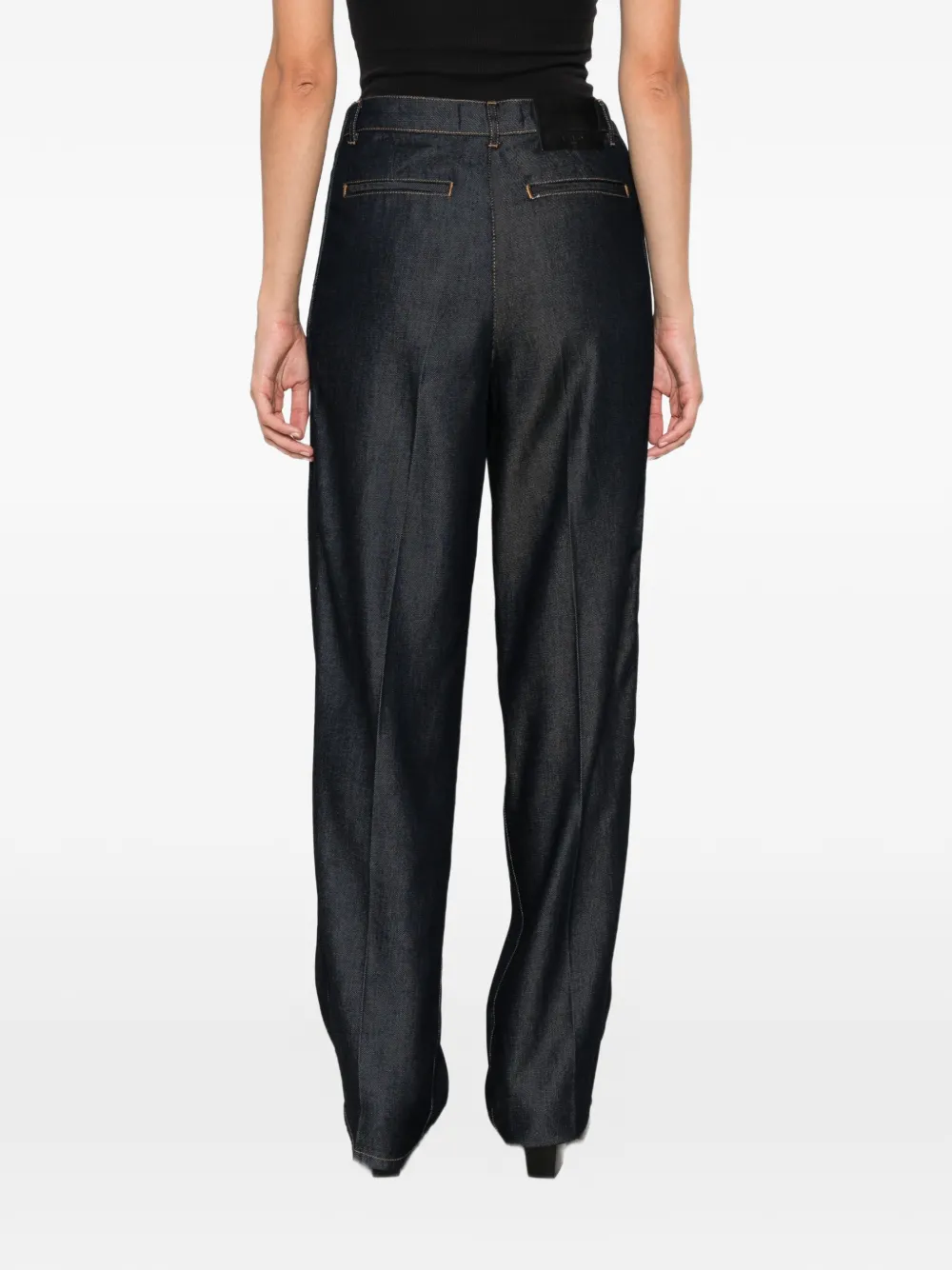 IRO Jeans met wijde pijpen Blauw