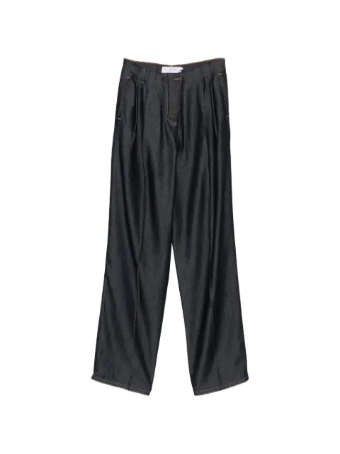 IRO pleated wide-leg jeans