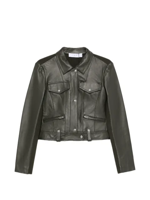 IRO panelled leather jacket