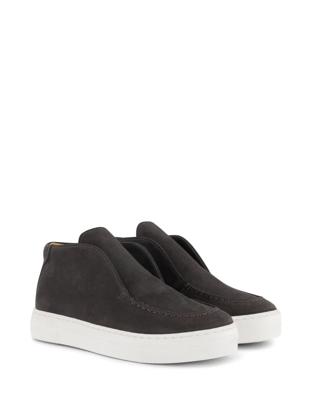 Andrea Montelpare suede slip-on boots - Grigio