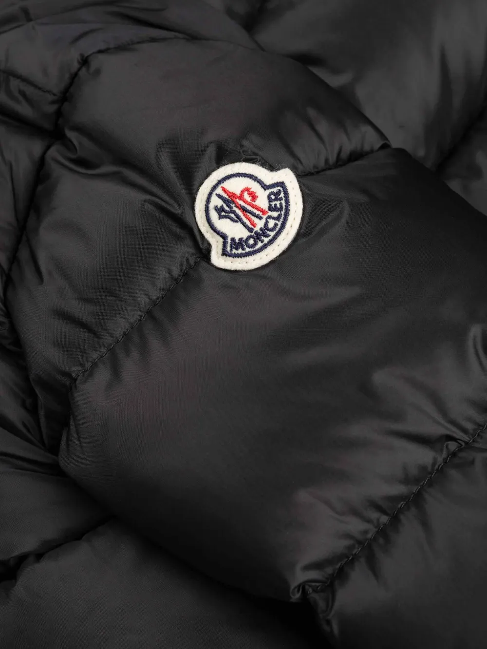 Moncler Enfant Gewatteerd jack Zwart
