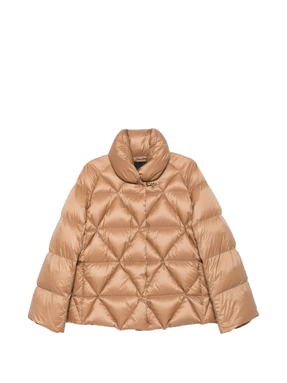 Fay diamond-quilted lobster-clasp coat Beige