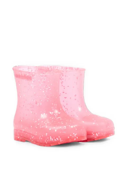Mini Melissa glitter-detail boots
