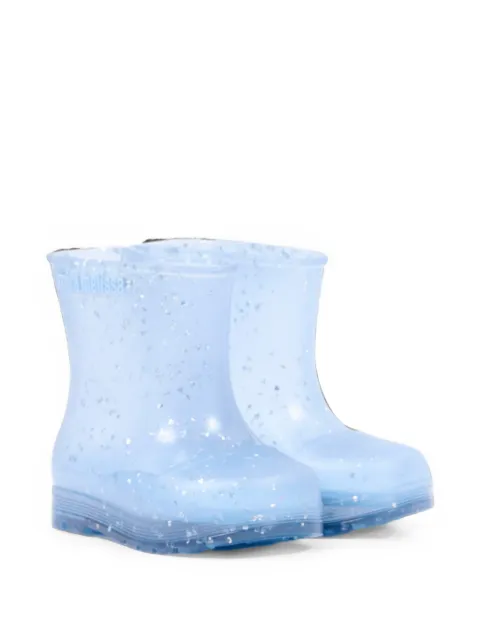 Mini Melissa glitter-detail boots