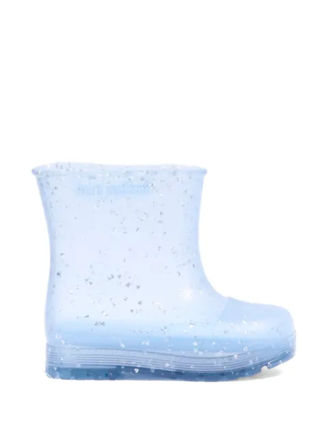 Mini Melissa glitter-detail boots