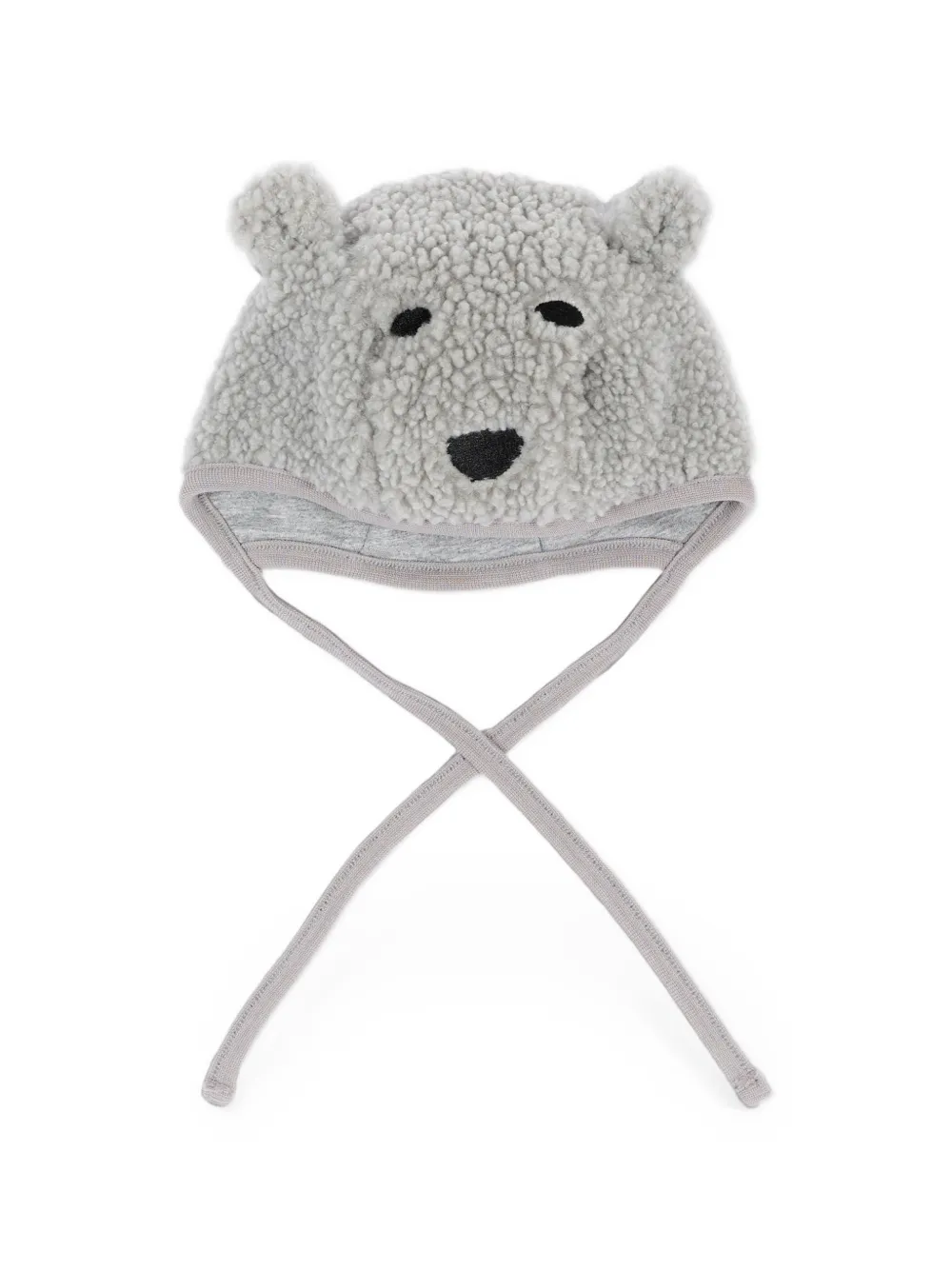 Molo Kandis teddy-bear fleece hat - Grigio