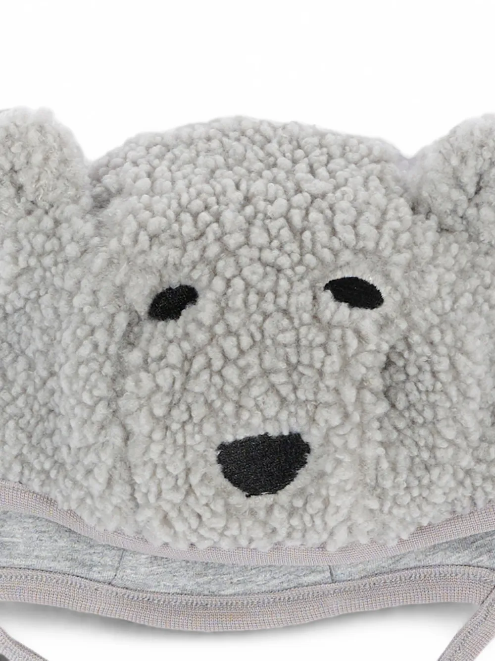 Molo Kandis teddy-bear fleece hat Grijs