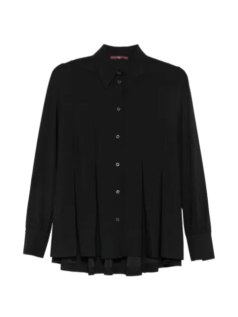 High Equally pleated long-sleeve shirt