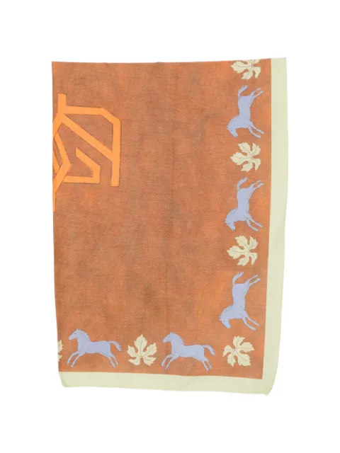 Drôle De Monsieur horse-monogram scarf