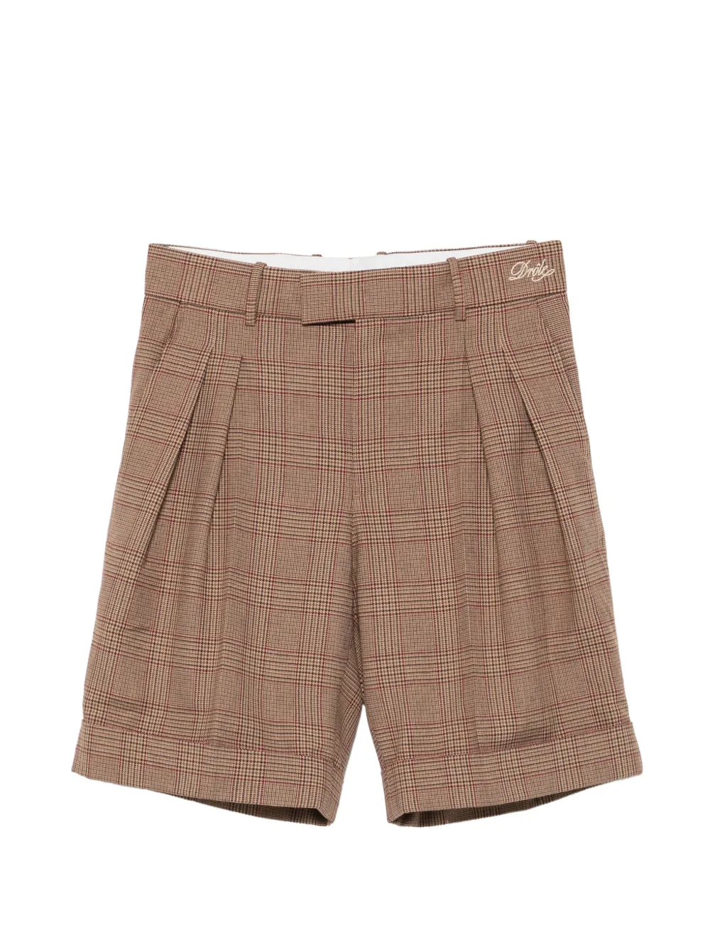 Drôle De Monsieur Prince of Wales tailored shorts - Marron Drôle De Monsieur Prince of Wales tailored shorts - Marron