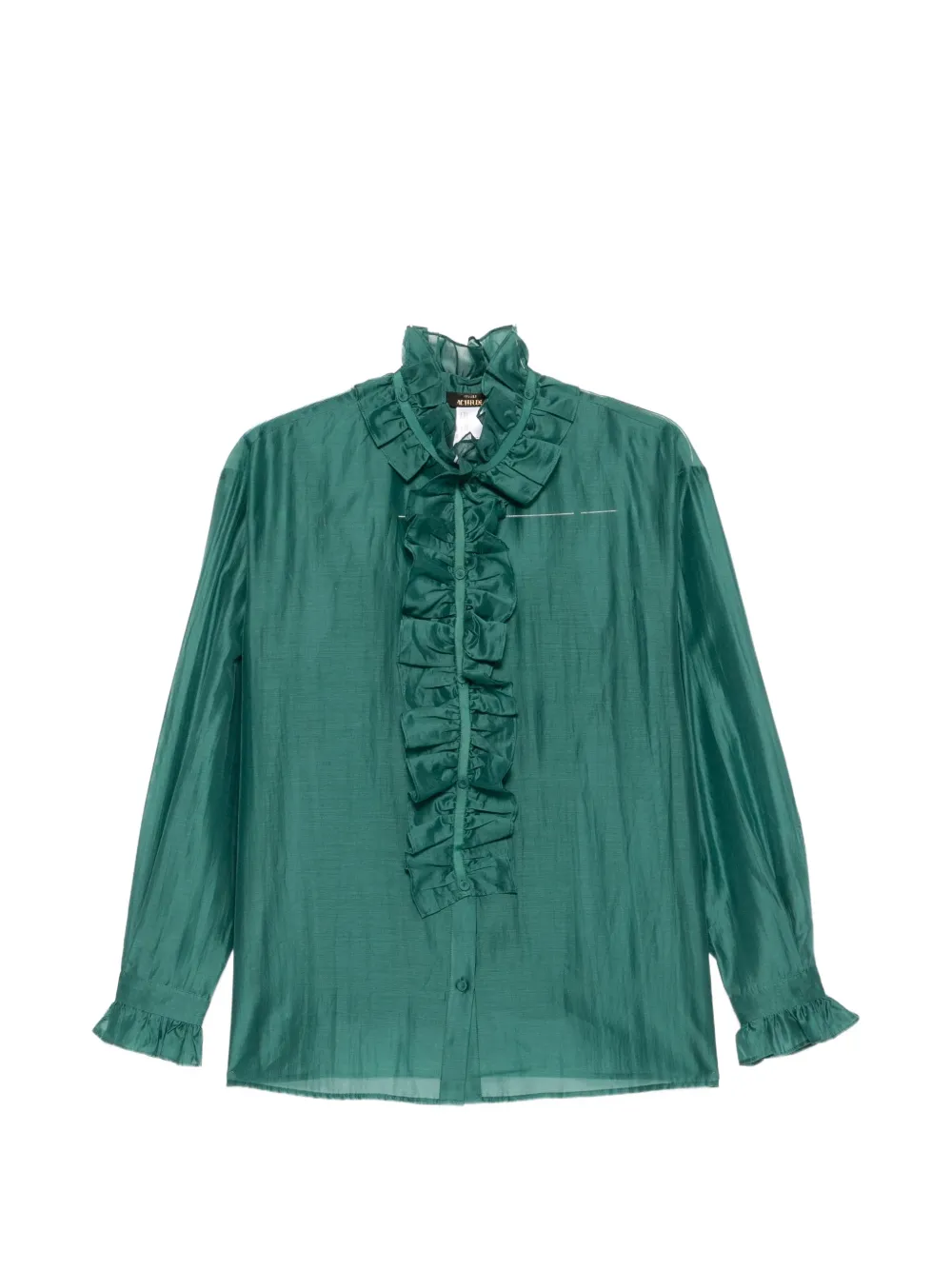 TWINSET ruffled semi-sheer blouse