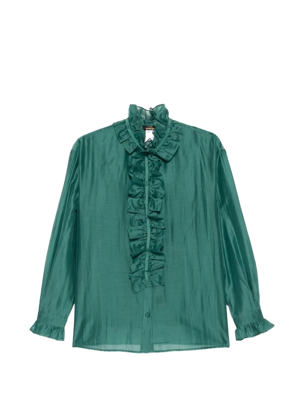 TWINSET ruffled semi-sheer blouse
