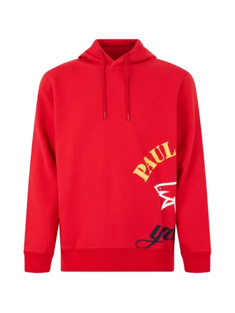 Paul & Shark logo-print cotton hoodie