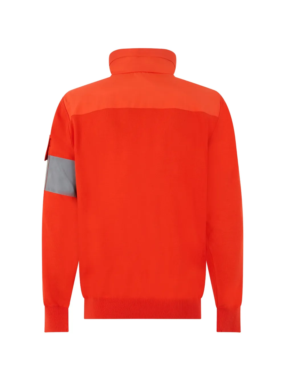 Paul & Shark quarter-zip panelled sweater Rood