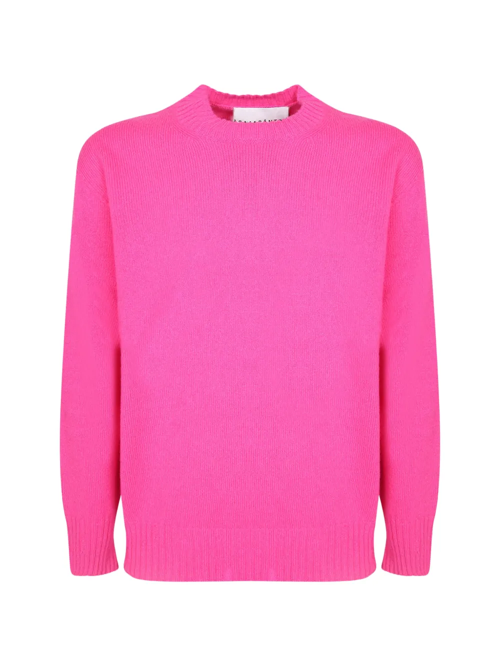 AMARANTO crew-neck ribbed-trim sweater
